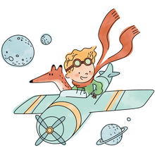 Load image into Gallery viewer, El Principito on Airplane
