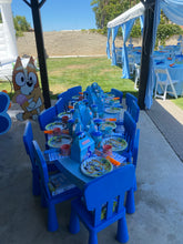Load image into Gallery viewer, Baby Blue Serpentine Kids Table
