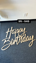 Load image into Gallery viewer, Happy Birthday Laser Sign
